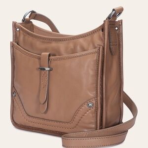 Campus Leather Crossbody Bag Beige